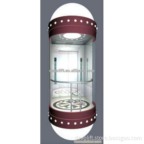 Machine roomless Cottle Elevator Glass Round